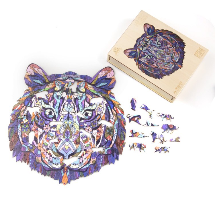 Деревянные пазлы «Волшебный Тигр S», Woodbests — картинка 3