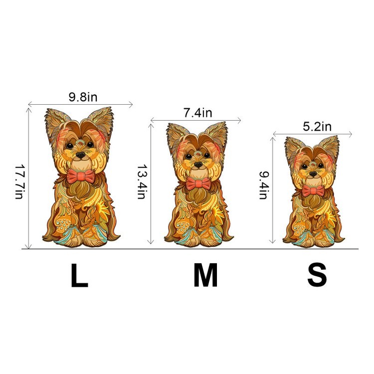 Деревянные пазлы «Йоркширский Терьер S», Woodbests — картинка 3