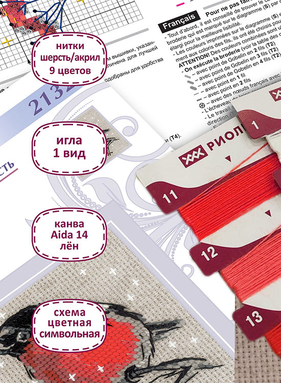 Набор для вышивания «Зимний гость» — картинка 3