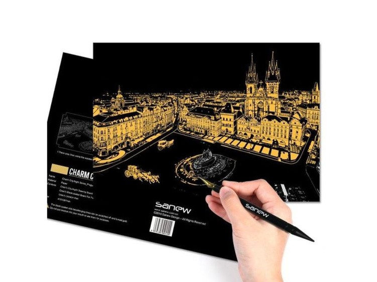 Скретч-картина «Прага» — картинка 2