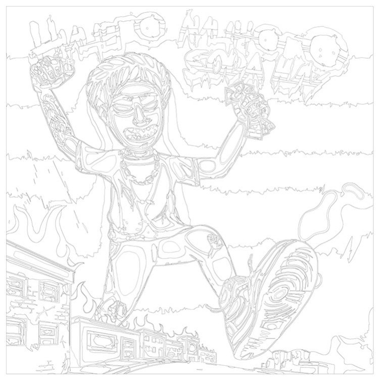 Картина по номерам «Рэпер Soda Luv Сода Лав обложка альбома 3» — картинка 3