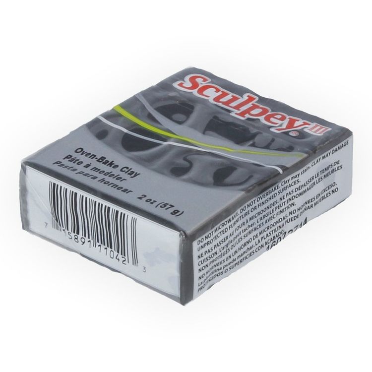 Полимерная глина Sculpey III, цвет: 042 черный, 42 г — картинка 2