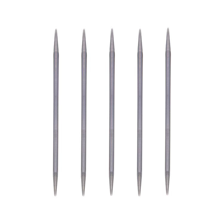 Спицы чулочные под никель, 5-ти компл., 10 см, сталь, 3,5 мм, Gamma — картинка 2