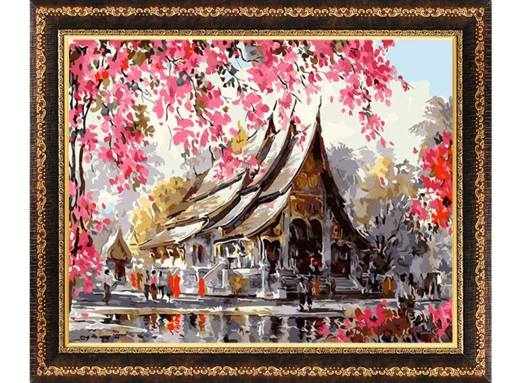 Картина по номерам «Тайский храм» — картинка 3