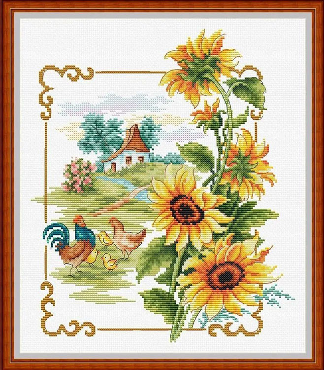 Набор для вышивания «Родные просторы. Подсолнухи» — картинка 2