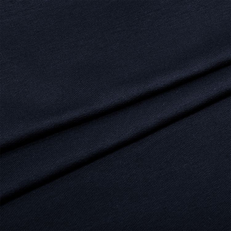 Ткань трикотаж Футер 2х нитка, петля с лайкрой, 10 м x 180 см, 240 г/м², цвет: темно-синий, TBY — картинка 4