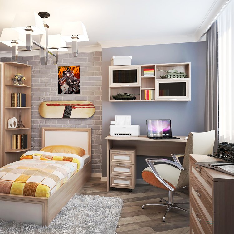 Картина по номерам «Неон Ху Тао» — картинка 3