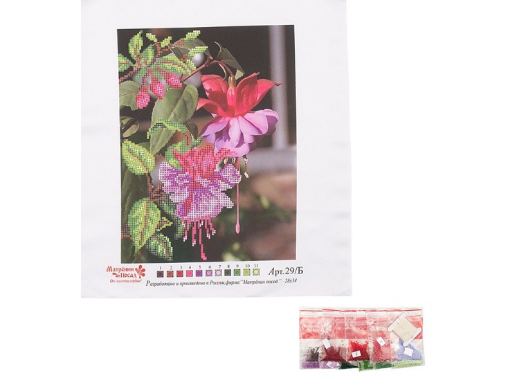 Набор вышивки бисером «Фуксия» — картинка 3
