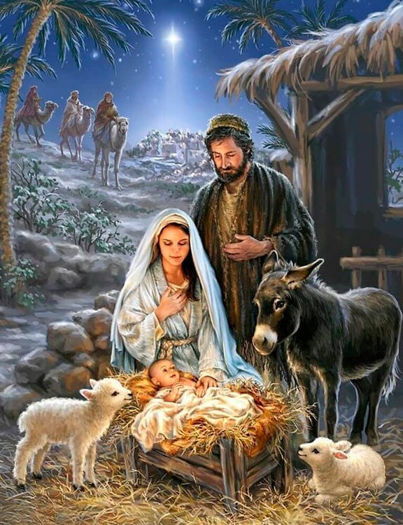 Картина по номерам «Рождество Христово»