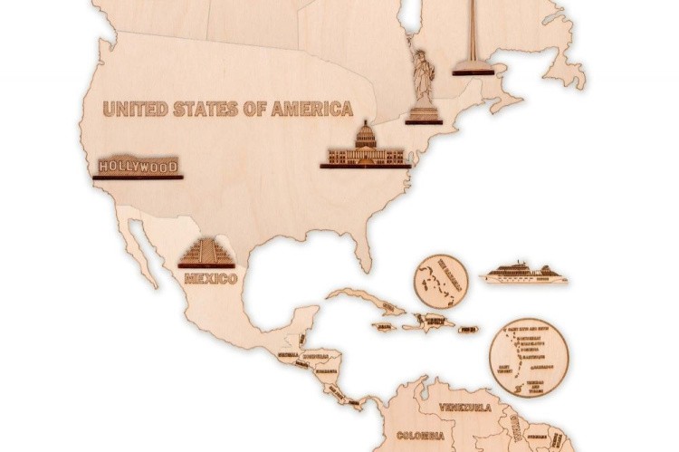 Конструктор из дерева «Карта мира XXL», Wood Trick — картинка 2