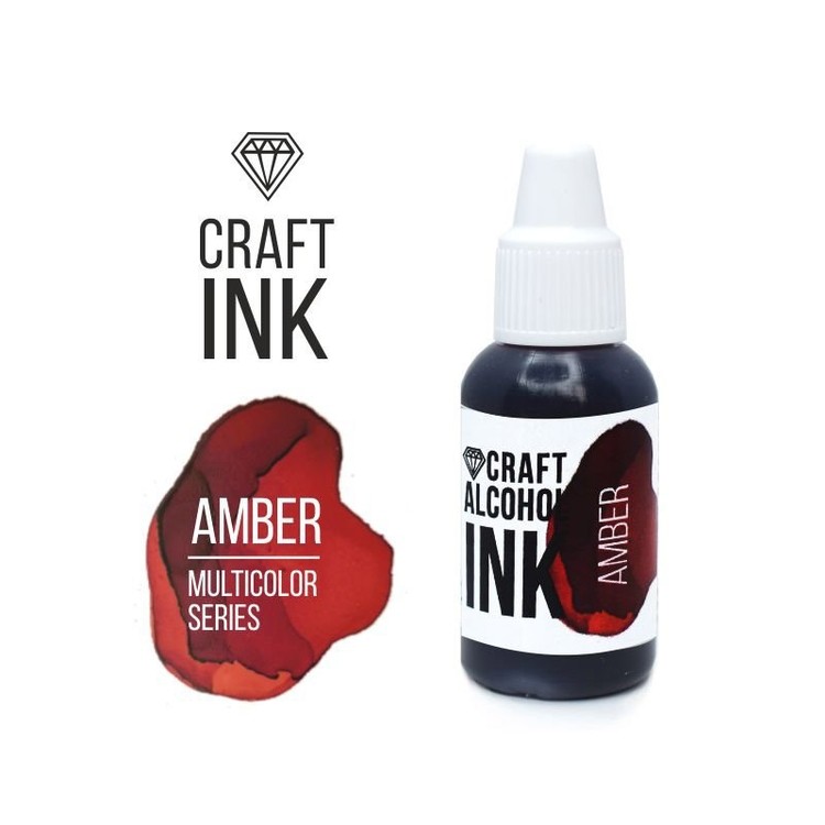 Алкогольные чернила янтарь (Amber) 20 мл, Craft Alcohol INK