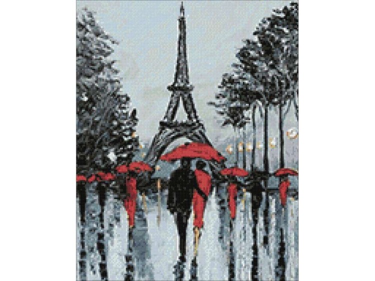 Алмазная вышивка «Парижские аллеи» — картинка 2