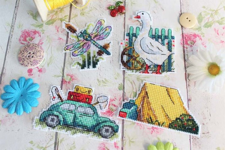 Набор для вышивания «Времена года. Лето. Магниты» — картинка 2