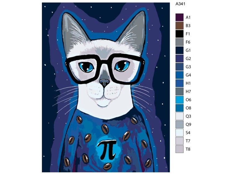 Картина по номерам «Знаток математики» — картинка 2