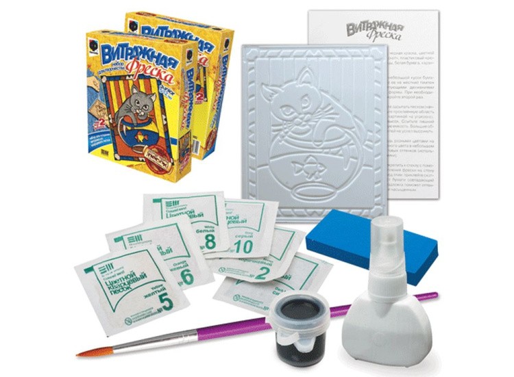 Витражная фреска «Кот-рыболов» — картинка 3