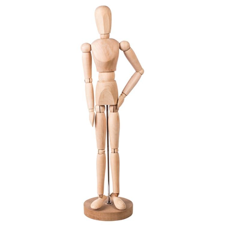 Манекен человека художественный мужской, дерево, высота 51 см, BRAUBERG ART CLASSIC — картинка 3