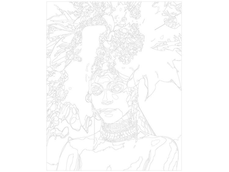 Картина по номерам «Модная причёска» — картинка 3