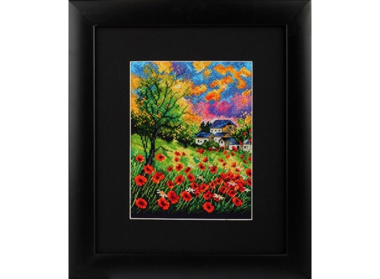 Набор для вышивания «Маки, убегающие в горизонт» — картинка 2