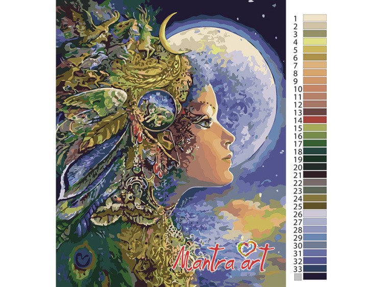 Картина по номерам «Диана» Жозефины Уолл — картинка 2