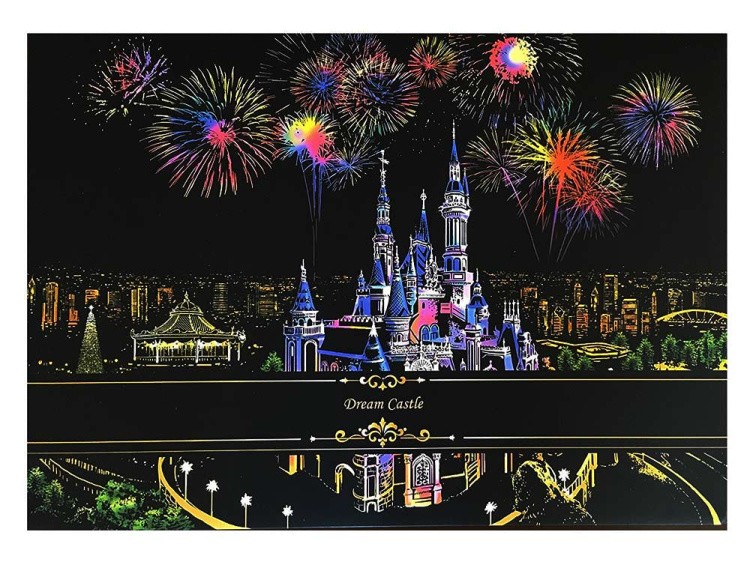 Скретч-картина «Dream Castle» (цветная) — картинка 9