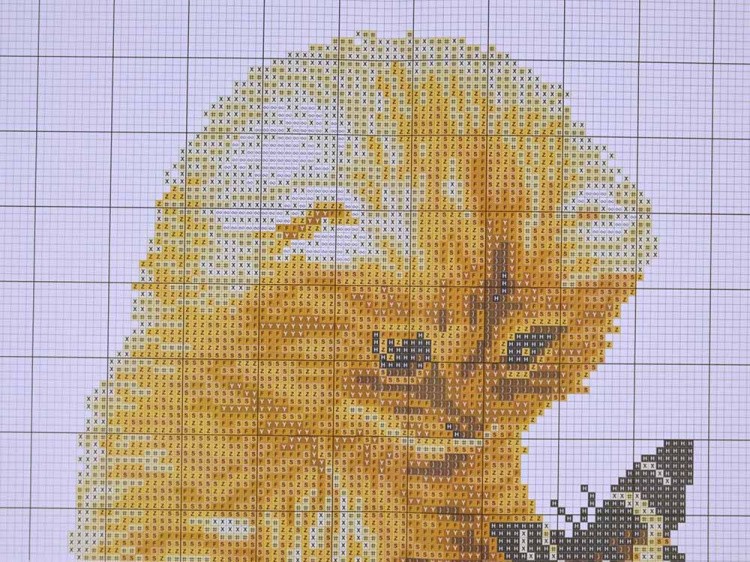 Набор для вышивания «Милый котенок с бабочкой» — картинка 2