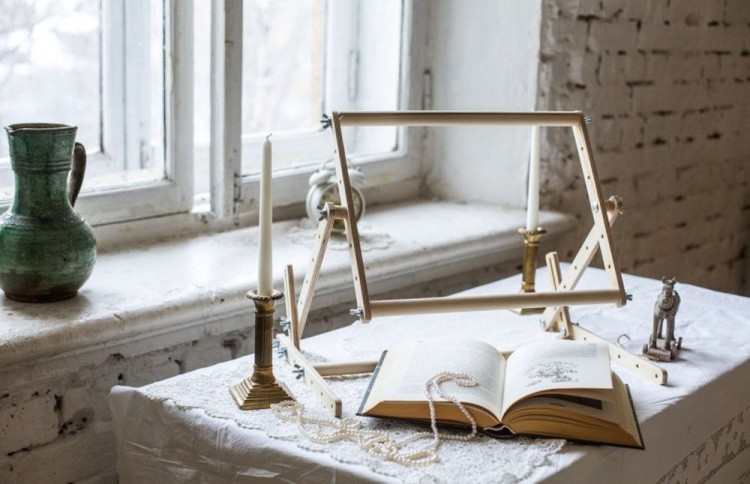 Станок для вышивания №9, дерево, 30x32 см — картинка 2