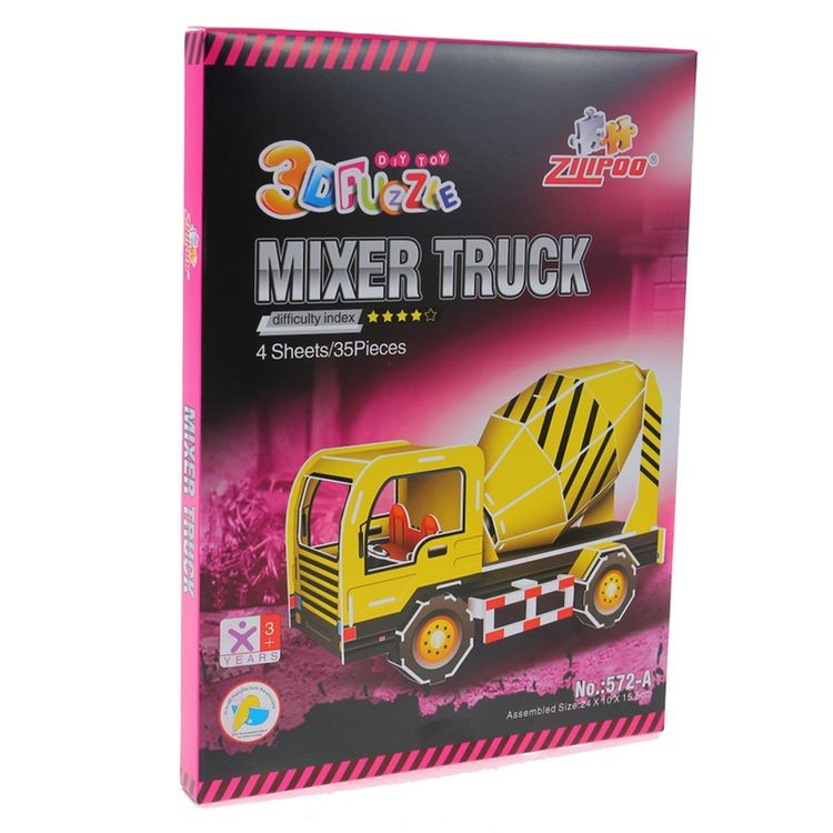 3D-пазлы «Бетономеситель», ZILIPOO — картинка 4