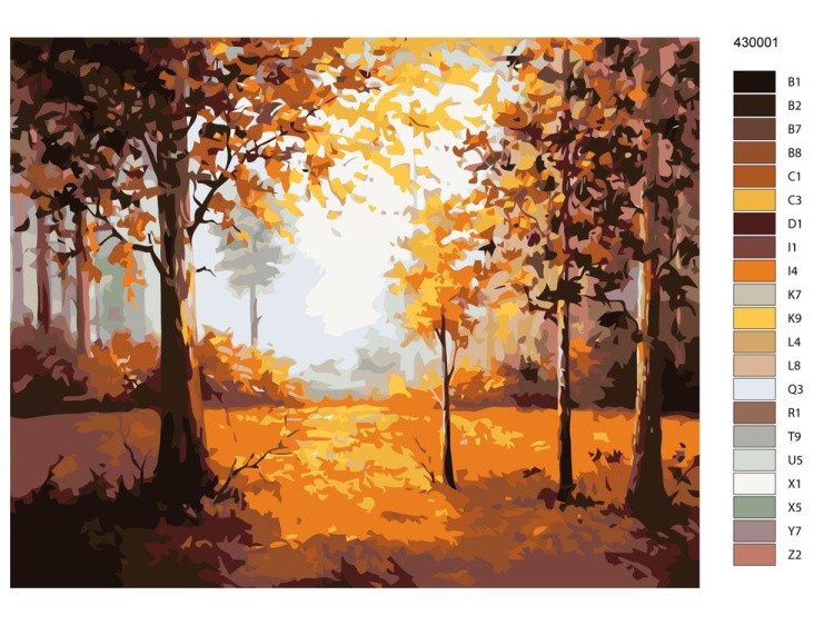 Картина по номерам «Краски осени» — картинка 2