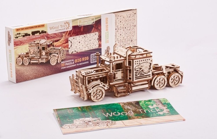 Конструктор из дерева «Тягач Биг Риг», Wood Trick — картинка 9