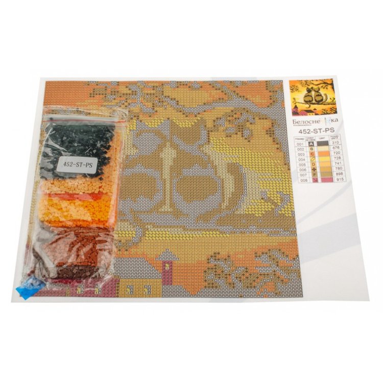 Алмазная вышивка «Две кошки» — картинка 3