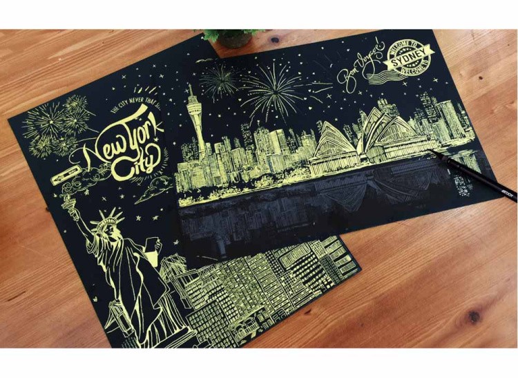 Скретч-картина «Сидней» — картинка 2