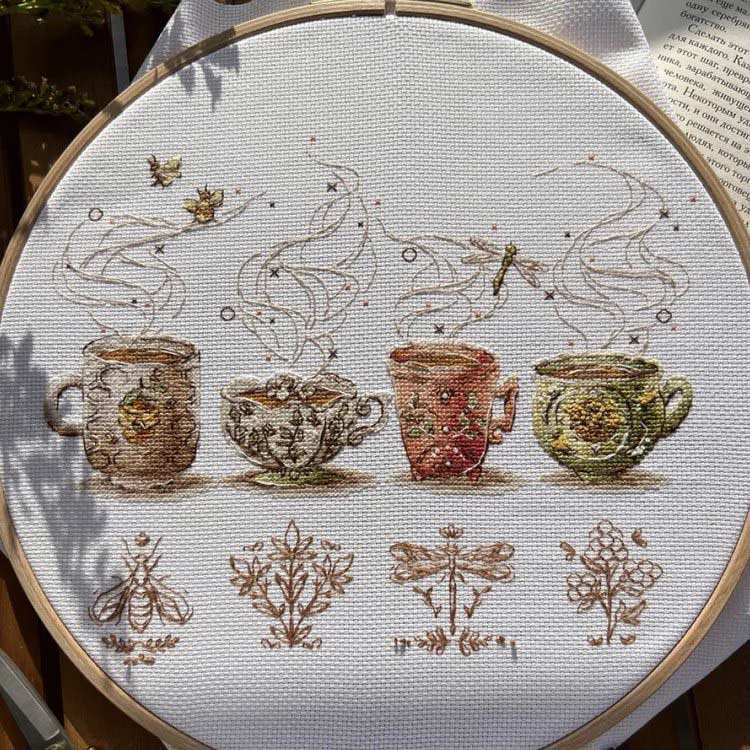 Набор для вышивания «Ценители чая» — картинка 3
