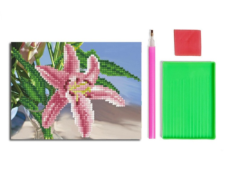 Алмазная вышивка-открытка «Лилия» — картинка 3