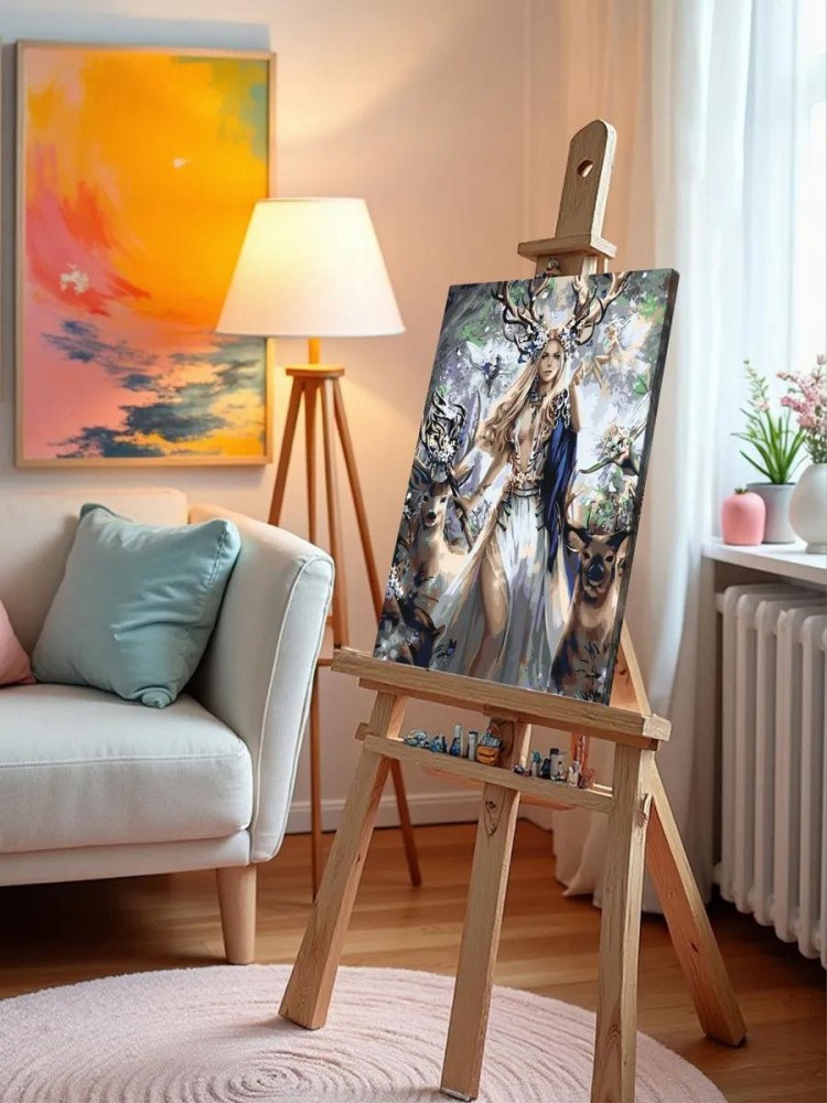 Картина по номерам «Лесная нимфа» — картинка 9