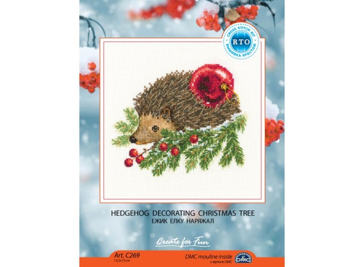Набор для вышивания «Ежик елку наряжал» — картинка 2