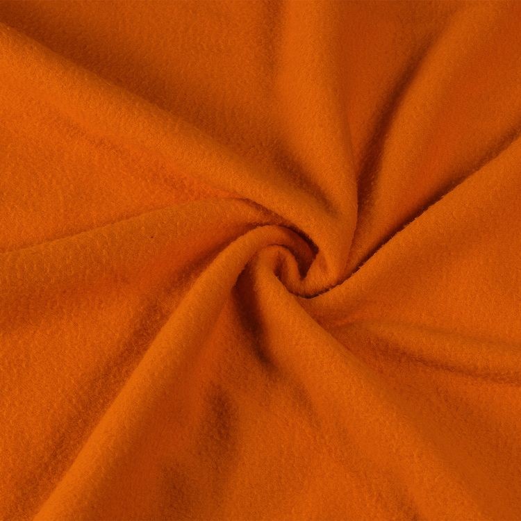 Ткань флис 2-х ст., 10 м x 150 см, 190 г/м², цвет: оранжевый, TBY