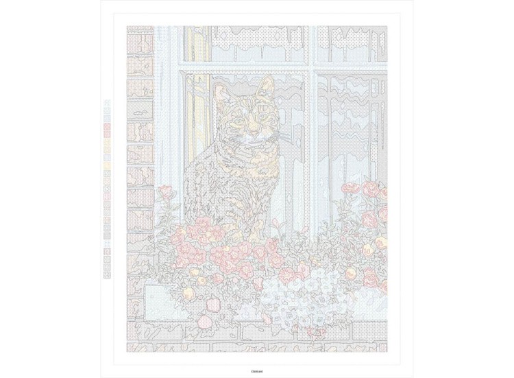 Картина по номерам «Кошка» — картинка 3