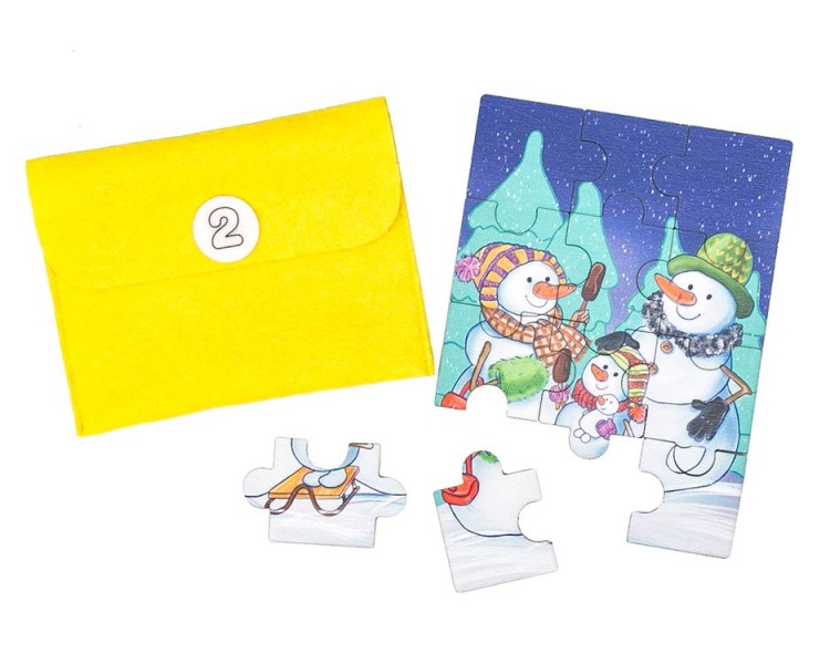 Развивающее пособие из дерева «Новогодняя посылка» — картинка 4