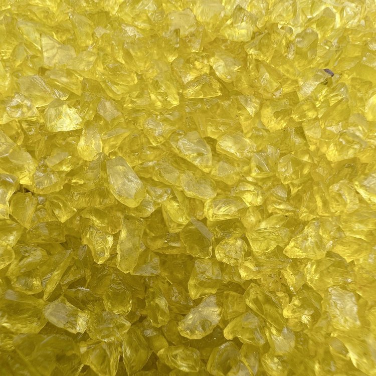 Стеклянная крошка желтая, 100 г — картинка 2