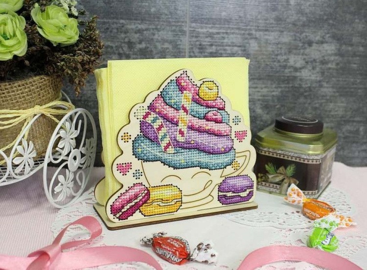 Набор для вышивания «Салфетница Пирожное» — картинка 2