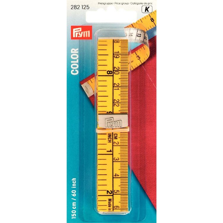 Сантиметр Color 150 см, шкала в см и дюймах, Prym — картинка 3