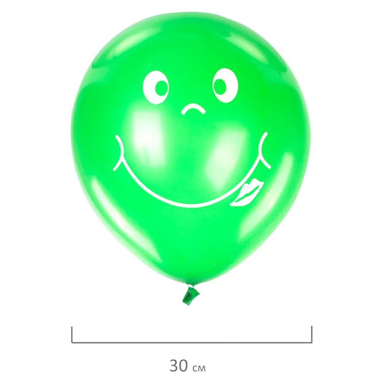 Шары воздушные «Смайл», 12&quot; (30 см), комплект 50 шт., ассорти 10 цветов — картинка 4