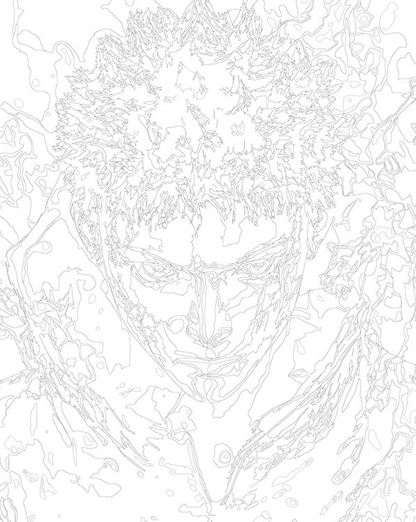 Картина по номерам «Аниме манга Магическая битва: Юдзи арт» — картинка 3