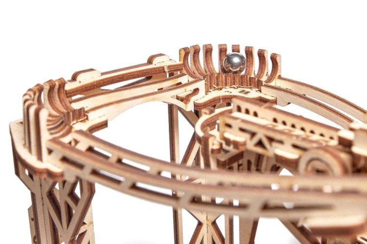 Механическая деревянная сборная модель Wood Trick «Бегущий лабиринт Галактика Марбл» — картинка 7