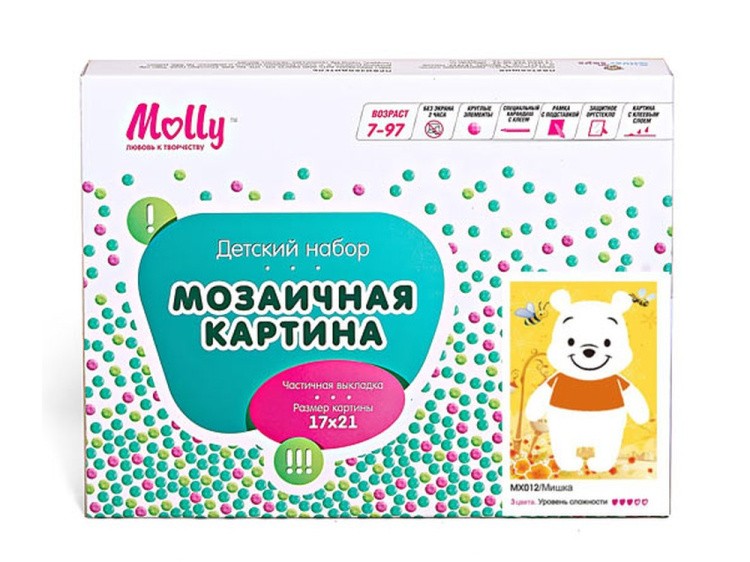 Алмазная вышивка «Мишка» — картинка 3