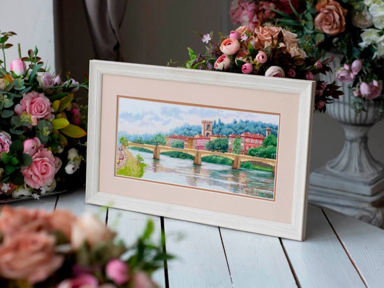 Набор для вышивания «Мост Понте-алле-Грацие, Флоренция» — картинка 6