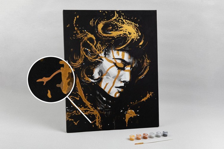 Картина по номерам «Воительница тьмы» — картинка 3