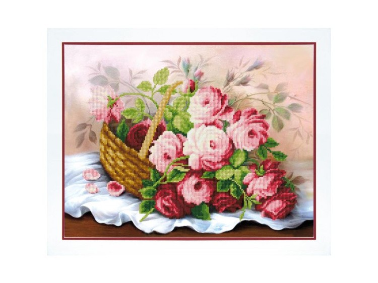 Набор для вышивки бисером «Корзина цветов»