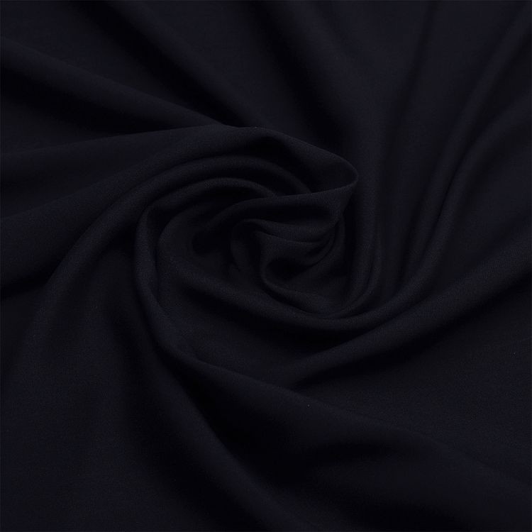 Ткань Штапель, матовая, 5 м, ширина 145 см, 110 г/м2, цвет: 24 темно-синий, TBY