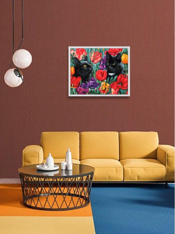 Картина по номерам «Среди тюльпанов» — картинка 7